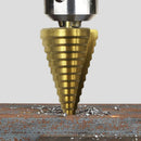 Step Drilling Titanium Coated Cone Bit Holes Cutter Power Tool HSS 4-42mm