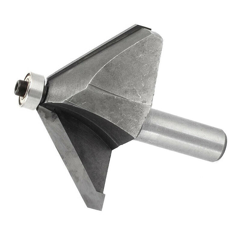 1/2" Shank Diameter 1 1/2" Cutting Depth 45 Degree Chamfer Router Bit W7U6