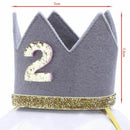 Baby Boy Girl First Birthday Hat Crown Numbers Headband Tiara Party Photo P X9J9