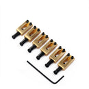 Set Of 6 Pcs Guitar Bridge Saddle String Saddle Brass