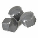 20 Wheel Nut Bolt Center Cap Grey 17mm Cap + 1x Clip For Volkswagen Audi YSM