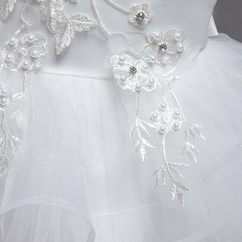 Summer Floral Girls Tutu Dresses Baby Wedding Dress for Kids Sequin Kids Dr K7V2