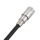 LED lights and magnetically flexible magnetic pickups