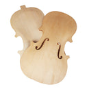 4 Pieces Violin Front Back Plate Solidwood Unfinished Violin DIY Parts 4-4