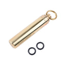 Waterproof Brass Pill Box Case Medicine Capsule Holder Outdoor Survival Intrigui