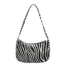 Fashion Zebra Print Women Handbag Tote Small PU Underarm Shoulder Bag (2)