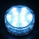 10 LED Lights RGB Submersible Waterproof Wedding Party Light Vase Base Flor L7R4