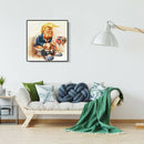 5D DIY Full Drill Diamond Painting Cartoon Trump Cross Stitch Embroidery