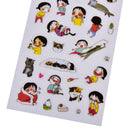 6 Pcs/Pack Korea Transparent Pvc Stickers Cute Cat Diary Photo Album Stickers OZ