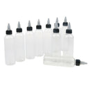 10 Pcs 120ml Plastic Empty Liquid Solvent Bottles With Twist Top Caps Leak Proof