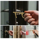 Portable Hand Hygiene Brass Door Opener Elevator Handle Key Press Elevator Tool