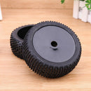 4PCS RC 1:8 Off Road Car Buggy Rubber Tires & Plastic Wheel Rims HUB HEX 17