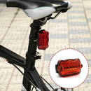 5 LED Bike Bicycle Safety Warning Tail Rear Lamp Battery New Light Us S3S3 A4G4