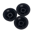 3Pcs Guitar Hat Knob Inlaid Shell For ST Electric Guitar Durable Black
