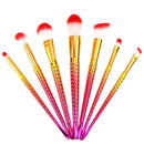 7pcs Makeup Foundation Eyebrow Eyeliner Blush Cosmetic Concealer Brushes A