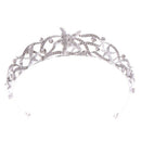New Starfish Crown Bride Tiara Headwear Head Piece Princess Wedding Hair Jewe Hn