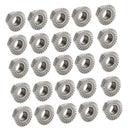 20pcs 304 Stainless Steel Hex Head Serrated Spinlock Flange Nuts M3