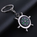 Unisex Fashion Compass Metal Car Keyring Keychain Key Chain Ring Keyfob Gift LJ