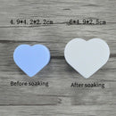 MeiNaiQi Sponge Puff Soft Face Cleansing Puff Facial Skin Care Heart Shape