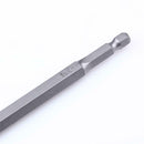6pcs 100mm Length 1/4 Inch Hex Shank Magnetic Hexagon Head Screwdriver Bit