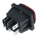 1PC 30A/250V 6Pin Waterproof  Auto Boat Toggle Rocker Switch with LED 12V 2 ME