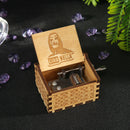 Retro Hand Cranked Wooden Music Box Manual Children Birthday Gift Home Ornament