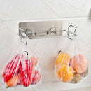 Hanging Cupboard Door Back Stand Trash Rubbish Garbage Bag Storage Rack Home