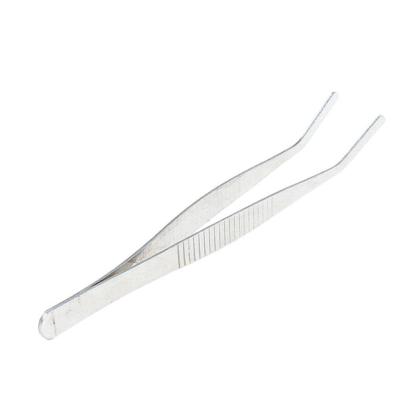 Curved Round Tip Stainless Steel Tweezers 12 cm / 4.7 inch Lab