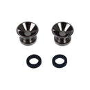 2 x Electric Acoustic Guitar Bass Strap Button Screw Lock Pins Pegs Pads -  L6Z6