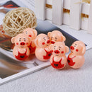 2Pcs Baby cute funny tumbler piggy toys kids learning tumbler toys gi 3C