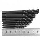 7pcs HSS 6542 Nitriding Coated M3-M12 Tap Thread Spiral Metric Screw Tap