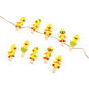 10Pcs/lot duck DIY Clothes Paper Peg Stationery Wooden Photo Clip Craft Clips