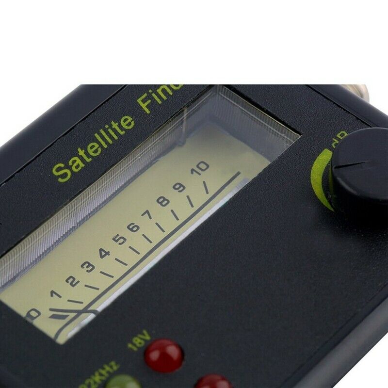 Plastic Black Mini Digital Lcd Display Satellite Signal Finder Meter Tester R4A9