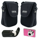 Outdoor Black Soft Compact Digital Camera Pouch Style Case Cover Portable Bag