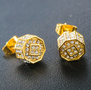 Elegant Women Lady Circle Crystal Rhinestone Ear Stud Earrings Beautiful Jewelry