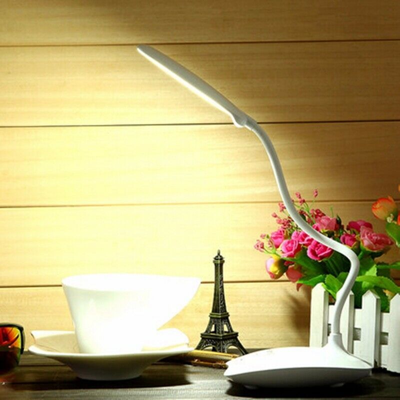 Rechargeable Flexible Led Table Lamp Press Switch Desk Book Reading Light D Q6G3