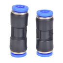 10pcs 6mm Pneumatic air quick push to connect fitting 1/4" OD straight tube M&