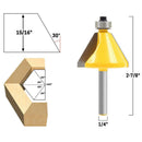 1/4" Edge Chamfer Forming Router Bit Milling Cutter Woodworking Tool