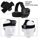 Elastic Head Straps Action Camera Hands-free FOV Filming Head Wearing Headband
