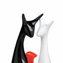 Nordic modern ceramic crafts Decoration / ornaments ...(Matte - deer Family G9Z2