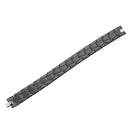 Mens Bracelets Stainless Steel Bangle Link Chain Shiny Charms Black Chic E8K2