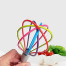 10 inches Egg Whisk Silicone Nonstick Silicone Mixer Heat-resistant Egg Bea