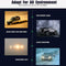 2x S2 Series COB LED Car Headlight Bulbs 8000lm Auto LED Bulbs Black (H1)
