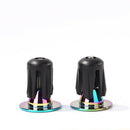 2x Burnt Blue Bike Handle Bar End Cap Aluminum Alloy MTB Road Bike End Plug