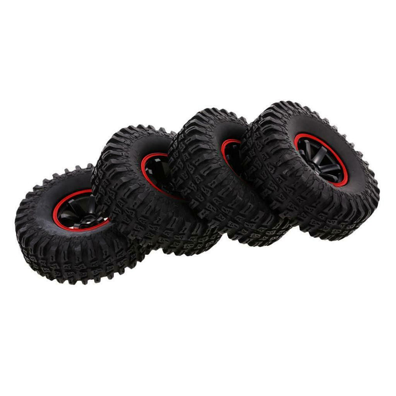 115mm Rubber Tire 1.9" Rim for 1/10 RC4WD D90 TF2 RC Crawler Off-Road Buggy