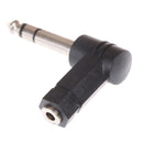 6.35mm Male to 3.5mm Female Right Angle Stereo Audio Adapter 90 Degree ConveBSE