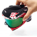 Motocross Snowmobile Snowboard Goggles UV Protector Eyewear Clear Plastic Clear
