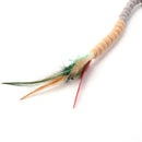 Cat Teasing Stick Colorful Pompom Feather Wand Fun Pet Teaser Rod Toys (03)