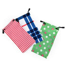 5 X Sunglasses Bag Pouch Soft Cloth Cleaning Optical Glasses Case Accessories JR