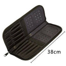 38Cm Artist Paint Brush Holder Zippered Brush Case for Oil Acrylic Watercol W8P8